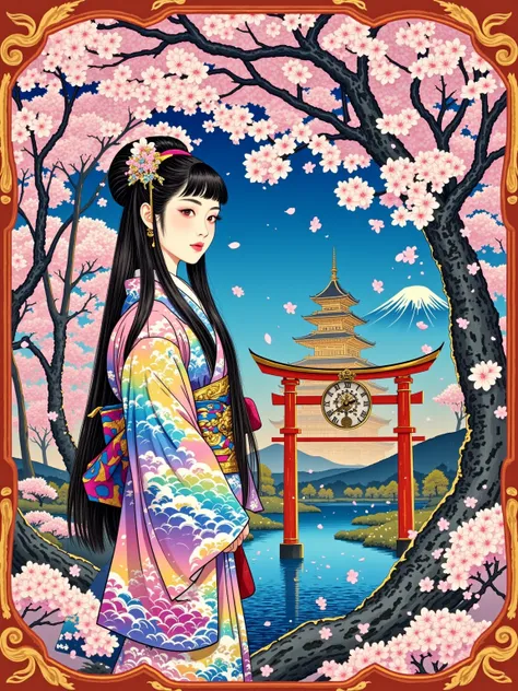 Ukiyo-e illustration 浮世绘插画