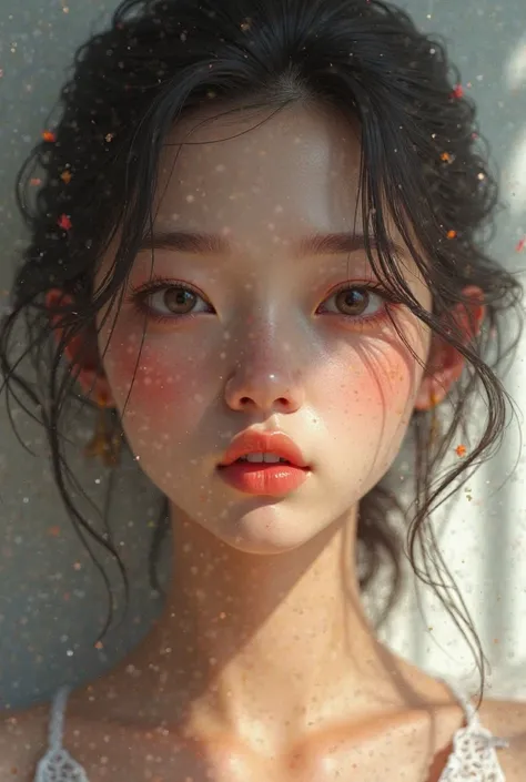 Woman in a fully animated photo 