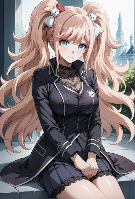 score_9, score_8_up, score_7_up, source_anime, 4K,perfect fingers,(perfect hands, perfect anatomy),prefect lighting, very aesthetic, intricate details,highly detailed background, masterpiece, high quality, best quality, 
1girl, junko enoshima, long hair, b...