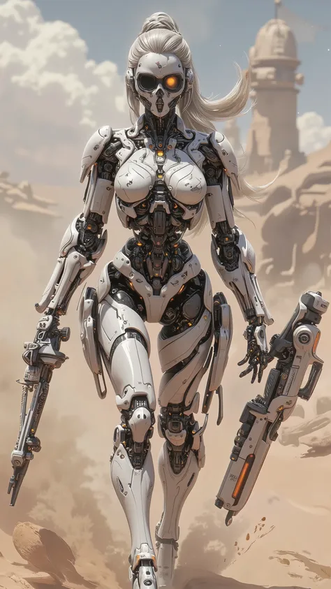 ((Top Quality)),( ultra high resolution ),(very well detailed),(Detailed Explanation),(( best CG )),(masterpiece),super detailed art,Amazing Painting Art,(sci-fi art with delicate details:1.5), Female Cyborg , Beautifully organized mechaisse, goggle mask,...