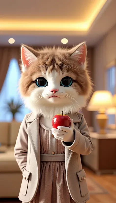 Feline Elegance: A Moment of Gentle Poise