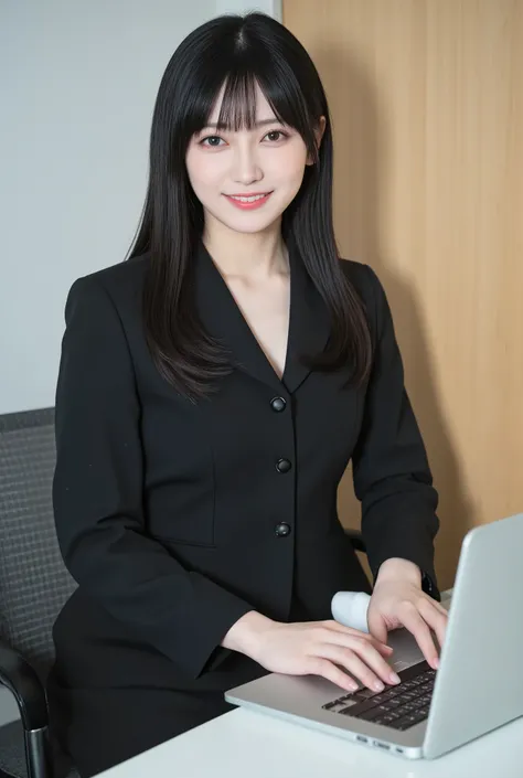 (mature adult woman wears a１By people),beautiful black hair,super straight hair,With bangs,long hair, realistic person images in dark waters,Realism,best quality,mastepeice,best quality,best image quality,highest resolution from vagina,fine details,Beautif...