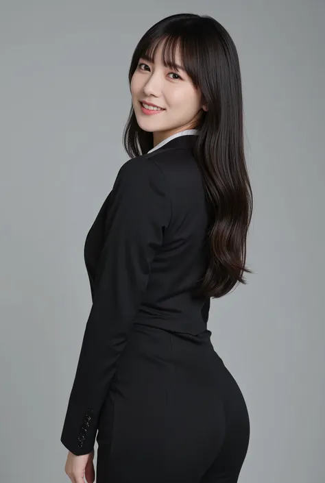 (mature adult woman wears a１By people),beautiful black hair,super straight hair,With bangs,long hair, realistic person images in dark waters,Realism,best quality,mastepeice,best quality,best image quality,highest resolution from vagina,fine details,Beautif...
