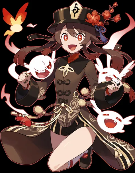 score_9, score_8_up, score_7_up, Hu Tao, pokemon pokemon_(anime) pokemon_journeys pokemon_sv pokemon_bw2 1girls score_9, score_8_up, score_7_up, pokemon pokemon_(anime) pokemon_journeys pokemon_sv pokemon_bw2 1girl, from belowAnime girl, long dark brown ha...