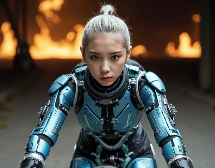 masterpiece, cinematic lighting, UHD, accurate, super detail, high details, high quality, award winning, best quality, highest, 16k, ultra detailed face, ultra detailed eyes, pale blue eyes, ultra detailed lips, ultra detailed hair, pure silver hair, ((Moh...