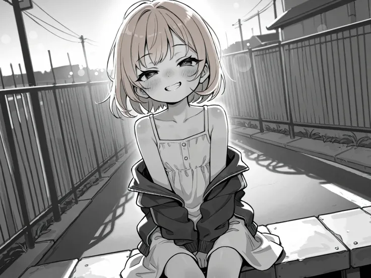 artist, very awa, {prompt}, masterpiece, best quality, expressive eyes, perfect face, 1girl, petite, skinny, younger, loli, short girl, short, adolescent, ager, sitting, leaning, cute, cute face, blush,half-closed eyes, squinting, nose scrunch,solo focus, ...