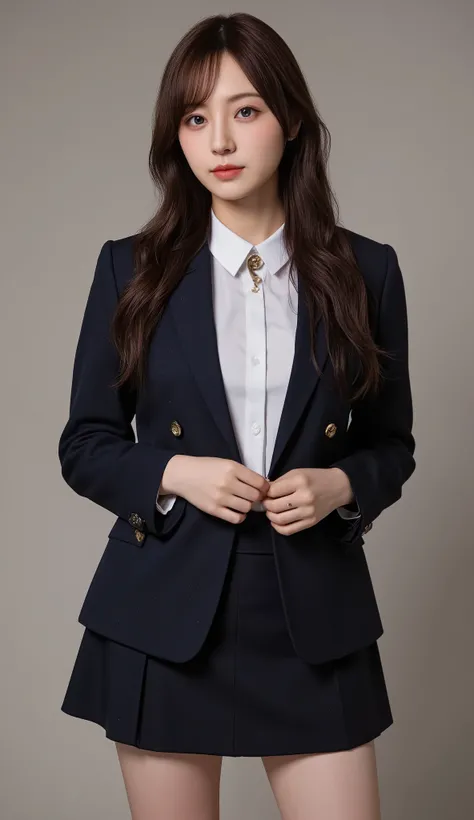 1 female police officer,( tight, I'm wearing a police miniskirt:1.5),( RAW photo , Best Quality ), ( exist, photo- exist:1.4), masterpiece, very delicate and beautiful, very well detailed , 2k wallpaper, wonderful, Detailed Exp...