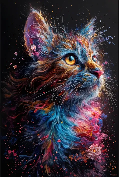 Lord Shiva、 blond straight hair、 golden eyes 、 golden beak 、flower、 Genuine 、 beautiful Puzzle