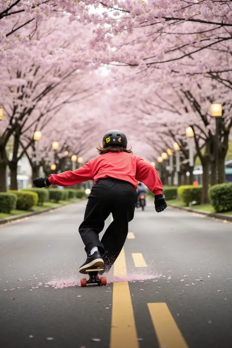 🌟 :

Back view, focus on ass,   Ultra-HD 12K action shot, photographed from a moving support vehicle. silent: Dynamic sports photo realism with selective focus - the skater crystal clear, while road and blossoms blur in artistic motion blur.

🌌 :

    "A s...