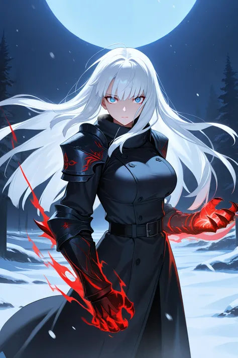 absurdres, (((HD))), (((Ultra High Quality))), ((hyper detailed)), ((Ultra High Resolution)), (Highly rendered), ((detailed eyes)), (((8K))), ((perfect face)), ((masterpiece)), cinematic, dynamic lighting, 1girl, tall, white hair, long hair, straight hair,...