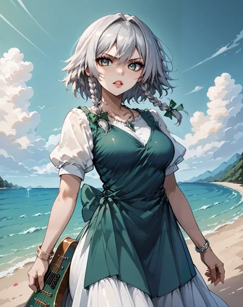 score_9, score_8_up, score_7_up, source_anime, 4K,perfect fingers,(perfect hands, perfect anatomy),prefect lighting, very aesthetic, intricate details,highly detailed background, masterpiece, high quality, best quality,
1girl,solo, izayoi_sakuya,silver hai...