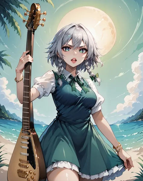 score_9, score_8_up, score_7_up, source_anime, 4K,perfect fingers,(perfect hands, perfect anatomy),prefect lighting, very aesthetic, intricate details,highly detailed background, masterpiece, high quality, best quality,
1girl,solo, izayoi_sakuya,silver hai...