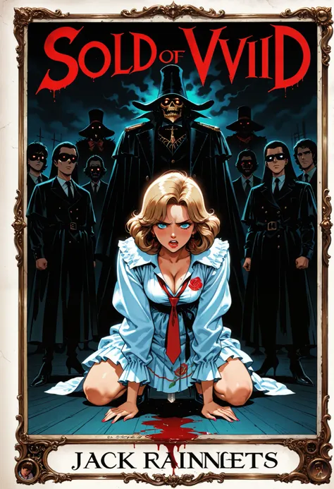 Vintage 70s romance comic book cover called "FINAL RECIPE", classic horror font, bold, stroke embossed border, show price of .50 cents and publisher logon, gory fiction, satirical horror, torn, worn, collector's item, pretty woman and man holding a human m...