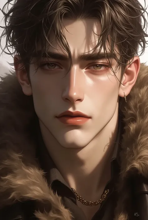 realistic, ((masterpiece)), ((best quality)), (detailed), cinematic, dynamic lighting, soft shadow, detailed background, professional photography, depth of field, intricate, detailed face, subsurface scattering, realistic hair, realistic eyes, muscular, ma...