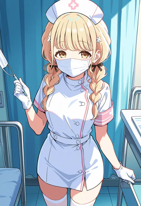 Score_9, score_8_up, score_7_up, source_anime, 1girl, fujita kotone, twin braids, blonde hair, hair ornament, bangs, yellow eyes, small breasts, (best quality), (high quality), {masterpiece}, extremely delicate and beautiful, ultra-detailed, beautiful deta...