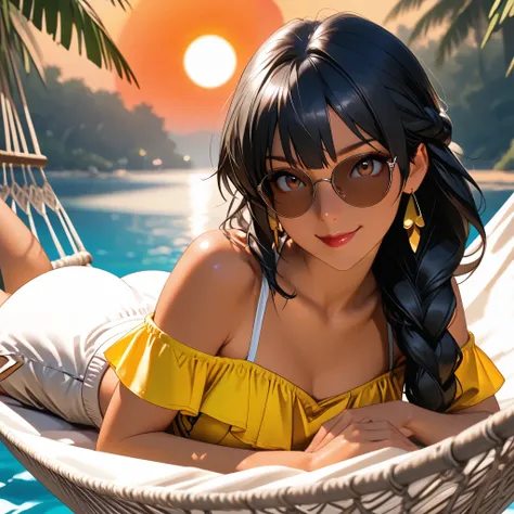 8K,Masterpiece, cgstation, hyper CGI style, extremely detailed art by artgerm, photorealistic chica anime render, 8K anime drawing style, Best Quality, 3d rendering, intricate, cute, hyper detailed, medium bust, 27 years old, a woman, sensual smile, red li...