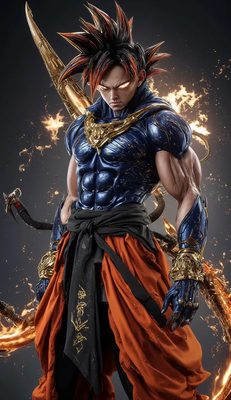 Here’s your **ultra-detailed, 8K UHD photorealistic prompt** for a **Sagittarius zodiac-inspired Goku** (*Dragon Ball*), reimagined as a celestial archer-warrior—blending his Saiyan power with cosmic archer aesthetics for an epic walking mission:  

---  
...