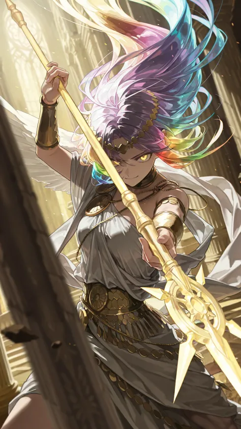 by [arknights|(748cmstyle:0.5)], god rays, cinematic shot, mature, young adult, masterpiece, best quality, amazing quality, very aesthetic, high resolution, ultra-detailed, absurdres, 1girl, solo, alone,(dynamic pose, upper body focus, three quarter view, ...