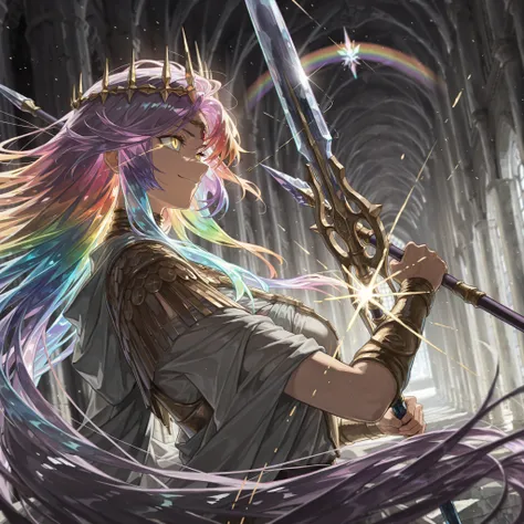 by [arknights|(748cmstyle:0.5)], god rays, cinematic shot, mature, young adult, masterpiece, best quality, amazing quality, very aesthetic, high resolution, ultra-detailed, absurdres, 1girl, solo, alone,(dynamic pose, upper body focus, three quarter view, ...