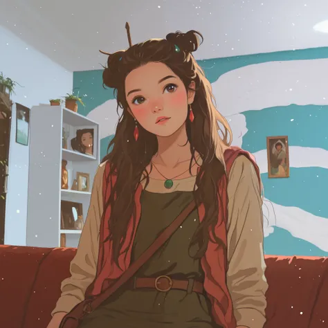 Recreate this photo in Studio Ghibli's version