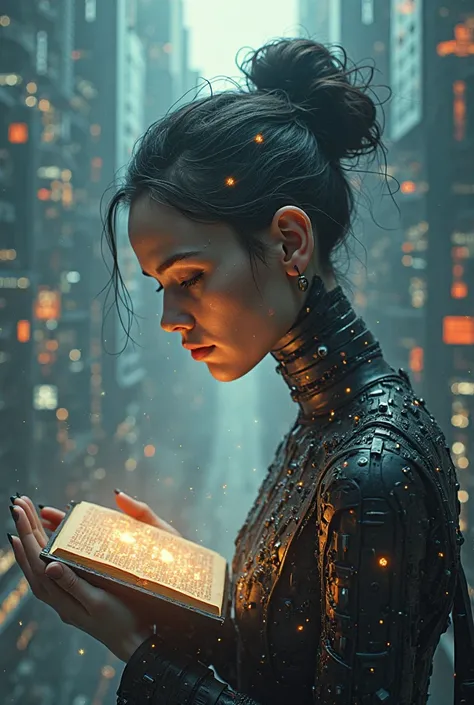Create a celebrity with a mind connected to technology, with salvation being the Bible at the center of it 