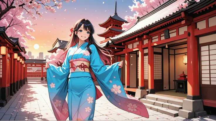 *A digital illustration in anime and semi-realism style, designed specifically for a YouTube banner layout. The composition is divided into three sections:
The top one-third is intentionally left mostly empty, filled only with a soft pastel sky and floati...