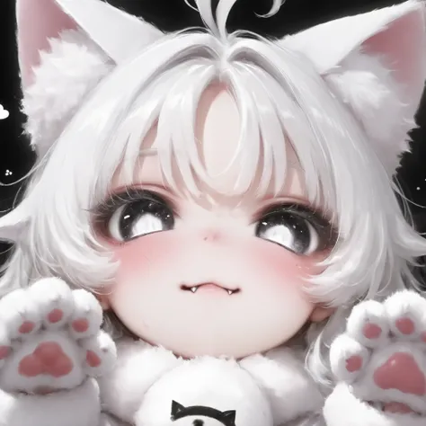 cat black Different colored eyes cool
