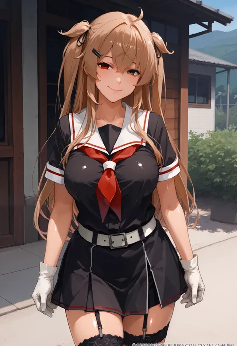 Murasamekai2kc, kantai collection,score_9, score_8_up, score_7_up, source_anime, 1 girl , (masterpiece) , bigger breasts, Official Art, detachable white short sleeve ,, kantai collection,1 girl , (masterpiece) , best quality , high resolution , Murasame Ka...