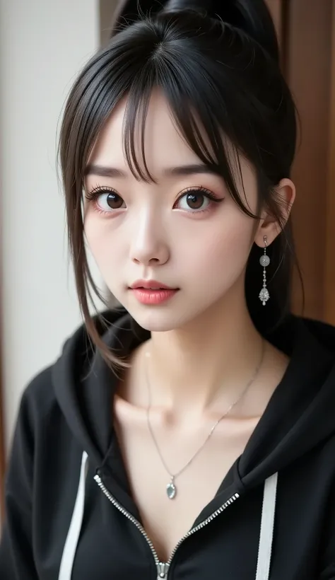 (((Baby Face, Young Face, idol face with lots of eyes,  transcendental cute face))), ((( beautiful girl naked))), Japanese, beautiful dark hair, wonderful hairstyle, slender body line, Tight Waist,  small nice ass, Small beautiful breasts, Top Quality, 8K,...