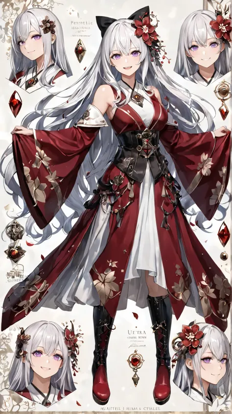 1人のMature Woman, Mature Woman, solo, human,full body, slim,
white hair, very long hair, with split bangs,big wavy hair,長いwith split bangs, garnet,
Glossy Skin, shiny skin.
purple eye, Person Wearing a Crystal , Like a jewel, Shine, starlike eyes .
Ass...