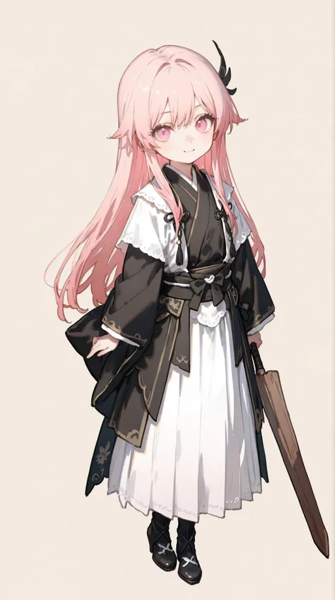 masterpiece、completely complete、super quality、top quality、幼いgirl、girl、ren、kind、Active、fine、cute、delicate、long hair、straight hair、long hair、anime-style、((Peach-colored hair:1.5))、((pink eyes:1.5))、bungs、original character、intricate design、Unique Design、long...