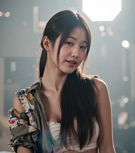 (Masterpiece:1.5), (realistic:1.5), Cinematic Photo of a beautiful Japanese fashion model, (bokeh:1.5), (small breasts), cute face, [wrinkles, dimples],(realistic skin:1.3)∙(detailed skin:1.3)∙(skin texture:1.3)∙(perfect skin:1.3).
leaning back, (looking a...