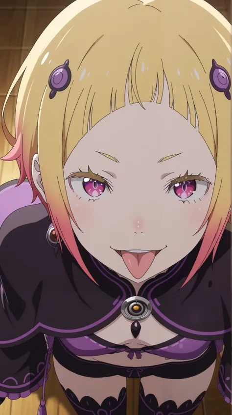 , Capella,re:zero
High quality , best quality , masterpiece, High Resolution , detailed face( LoRA: Capella),anatomically correct, detailed hairstyle( LoRA: Capella),anime Coloring
solo, 1 girl
,multicolored hair,blonde hair,short hair,pink eyes,
, purpl...