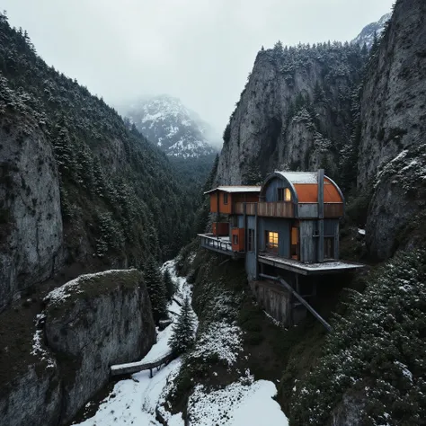 The year is 2510. Humanity and machines have fully integrated, forging a dark utopian existence—a future-tech noir reality infused with brutalist escapism. Remote mountain cabins, post-apocalyptic bunkers, and avant-garde survival pods have become the pinn...