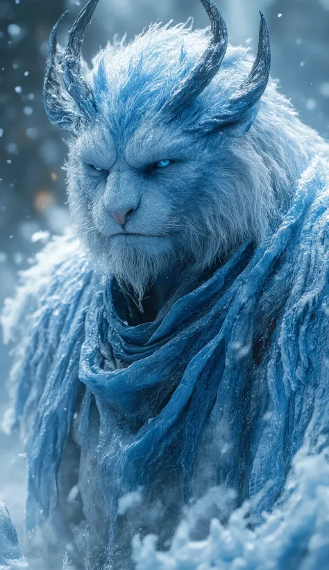 Tiger God – The Blizzard Emperor**
*A **white-furred warlord** with **sapphire stripes** roars into the wind, his **cloak made from the aurora borealis**. Icicles spear from his knuckles as a **muted spirit-tiger** (translucent as frozen mist) stalks bes...