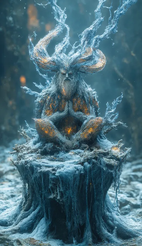 Goat God – The Thundersnow Sage**
*A **bearded deity** with **ram horns wrapped in silk scrolls** meditates atop a **floating mountain of frozen tea leaves**. His **staff pulses with hibernating lightning**, and his **muted cloud-goat** chews on a **rain...