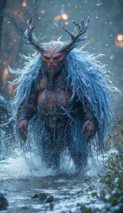Pig God – The Glacial Harvest**
*A **jovial, rotund deity** with **a cloak of woven blizzards** wades through a **field of frozen rice wine**. His **muted boar companion** has **tusks carved from glacier cores** and snorts gemstone snowflakes. Ultra-real...