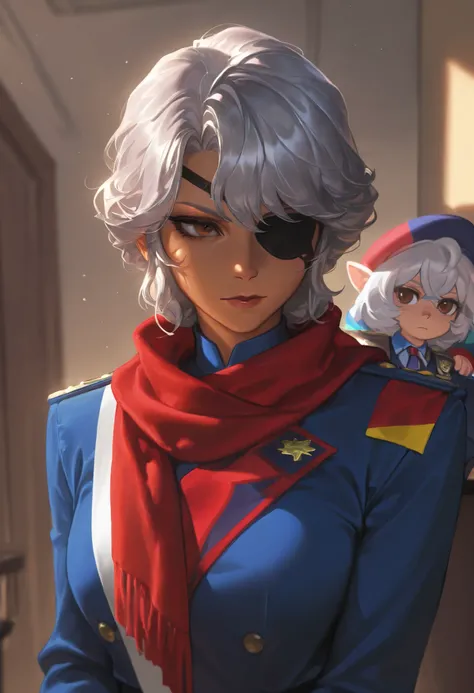 Score_9, Score_8_up, Score_7_up, Score_6_up, \(quality\), L0LSPL4SH, year2024, year2023, 1female, mature female, ((older woman, elder)), old female, eyepatch, taller frame, dark skin, dommy mommy, medium curled hair, grey hair, brown eyes, determined gaze,...