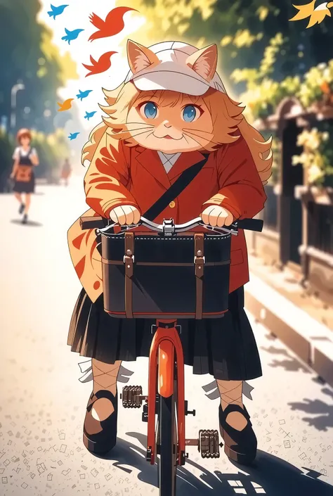 (Ghibli style, Japan's Finest Animation), (Ultra-high resolution output, like spray art 0.2μmmDelicate particles, acrylic gouache versatile color paint, illustration, Precise sketch like a drawing, Clean line art with clean lines),
orange cat, One, That c...