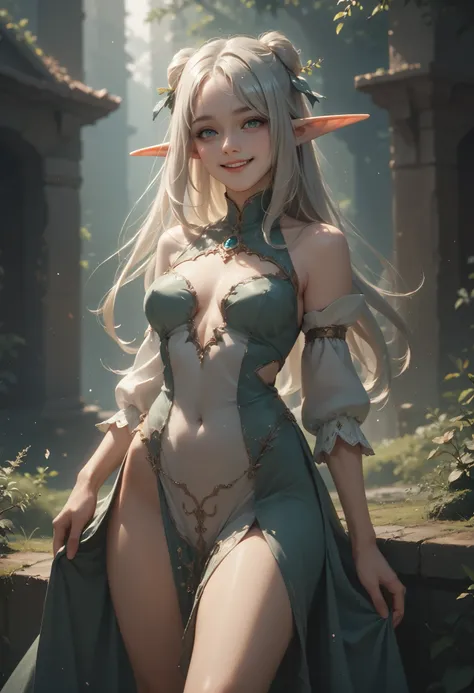 Evolution is an increase in the complexity of complex systems., Holy Sexy Dark Elf, smile