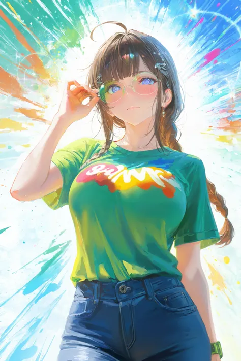 HDR, 8K, high contrast, masterpiece, best quality, amazing quality, very aesthetic, painting artstyle, realistic, newest, hyperdetailed painting, brushstrokes, digital painting,
BREAK
bounce light, hyperdetailed, detailed hair strands, detailed fibers, ae...