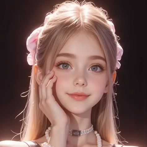 ((Bust,bust))((One hand holds the cheek))((One hand holds the cheek))(((Place your right hand on your cheek)))(( masterpiece, Top Quality, high resolution, highly detailed CG unified 8,000 wallpaper, 未经处理的photo)),front,( 8,000 Ultra HD、DSLR、Soft Light、hig...