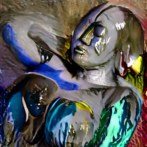 [SD 1.5] Paint Covered Girl