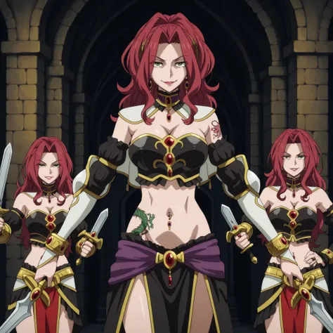 Malty Melromarc (The Rising of the Shiel) beautiful body,athletic body, beautiful breasts, bracelets,ring,braceletes,collar,tiara,visible private parts , ultra detailed image, anime image ,girl, anime malty, medium Breasts, excitement, red hair, green ey...