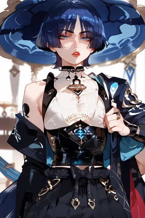 (scaramouche),goth femboy 