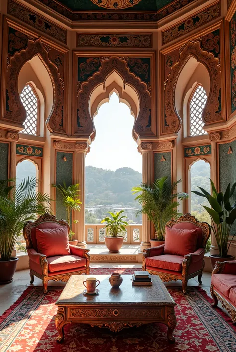Sindh Region , and we can see wood carving in the architecture in the spaces. It is a region that was home to the oldest civilizations in the world. Let it be Ottoman and Timurid architecture, geometric patterns , Tile decorations, Sindh tiles, The space...