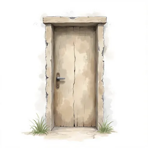 A door
water color illustration, no background