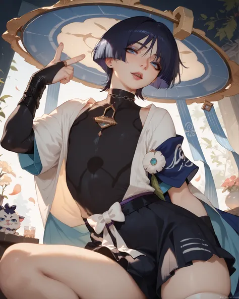 scaramouche),goth femboy