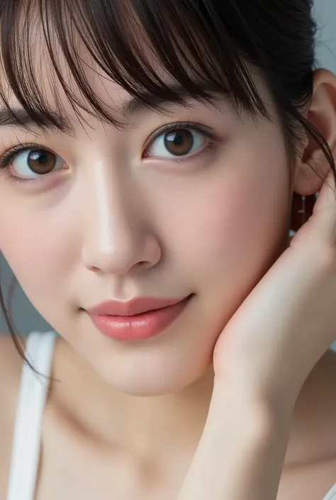 1women in hair、20th Generation、 RAW photos 、best smile、(Big Eye:1.3)、(cute eyes:1.2)、Award-Winning Photos、(masterpiece:1.3)、(Best Quality、Super Detail、complicated)、Professional写真、Professional、high resolution、High Dynamic Range、(((Photorealistic、超real、real、...