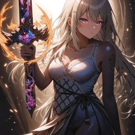 1 GIRL +goddess +A swordsman who uses dark matter +that defies the laws of physics 、solo